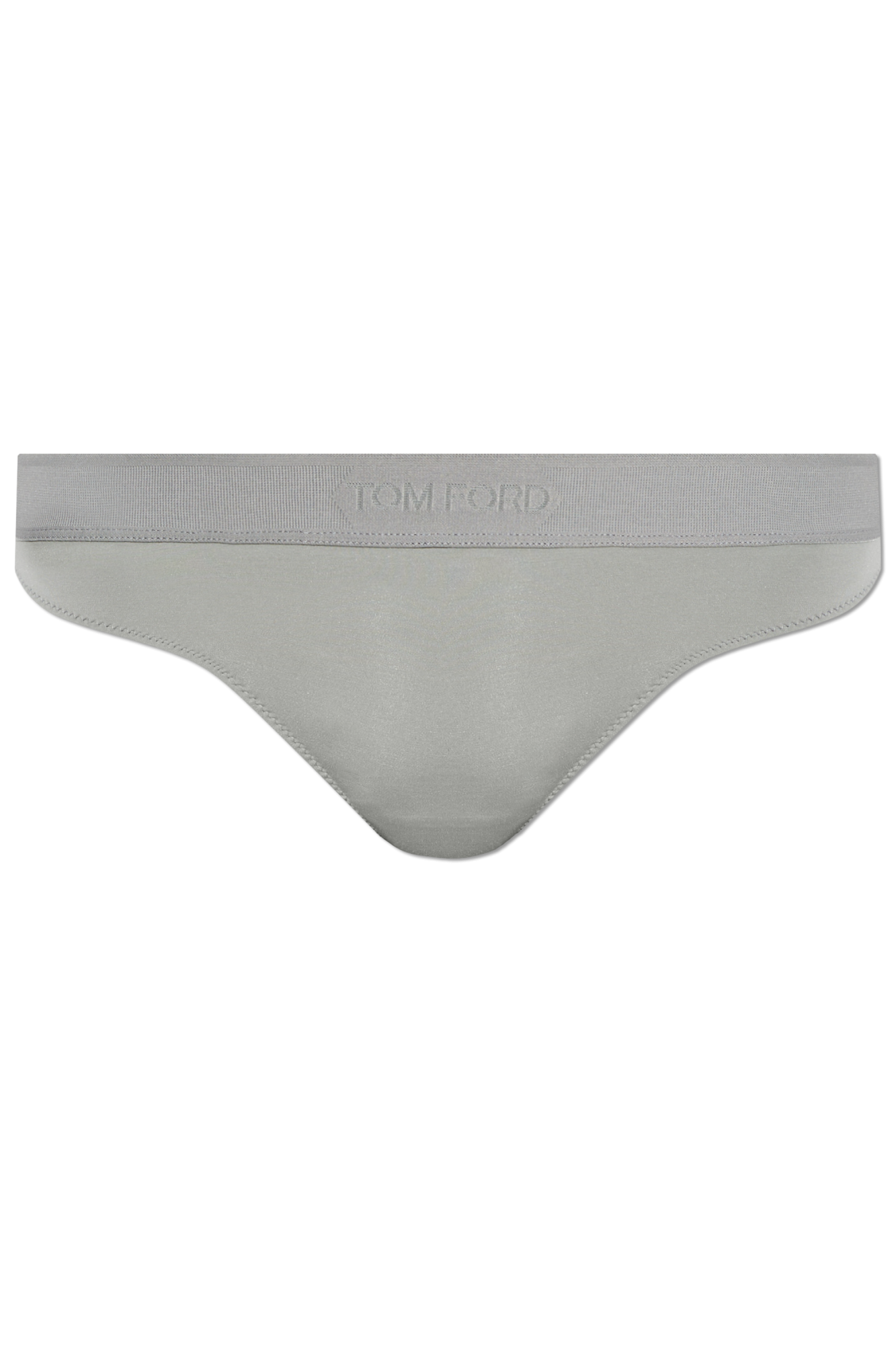 ショーツ TOM FORD WOMEN Logo Stretch Thong White TOM FORD logo-waist Briefs | White | FARFETCH